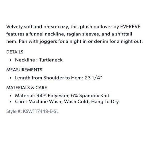 Evereve Velvet Top Womens Medium Milo Cozy Funnel Pullover in Dusty Pink - Picture 5 of 11